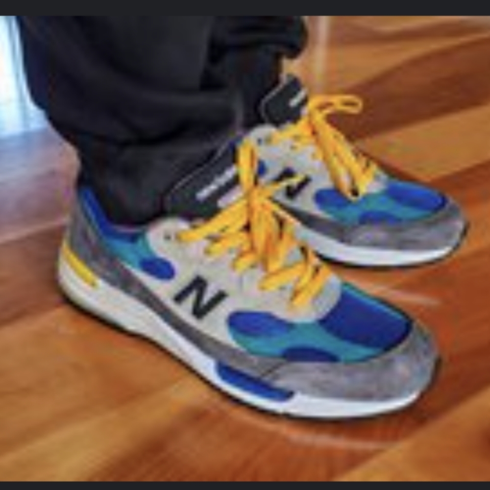 New Balance 992 Made in USA x Billy’s “Grey Blue Teal” Sz 8.5 ✨ Limited Edition✨ - Picture 3 of 10